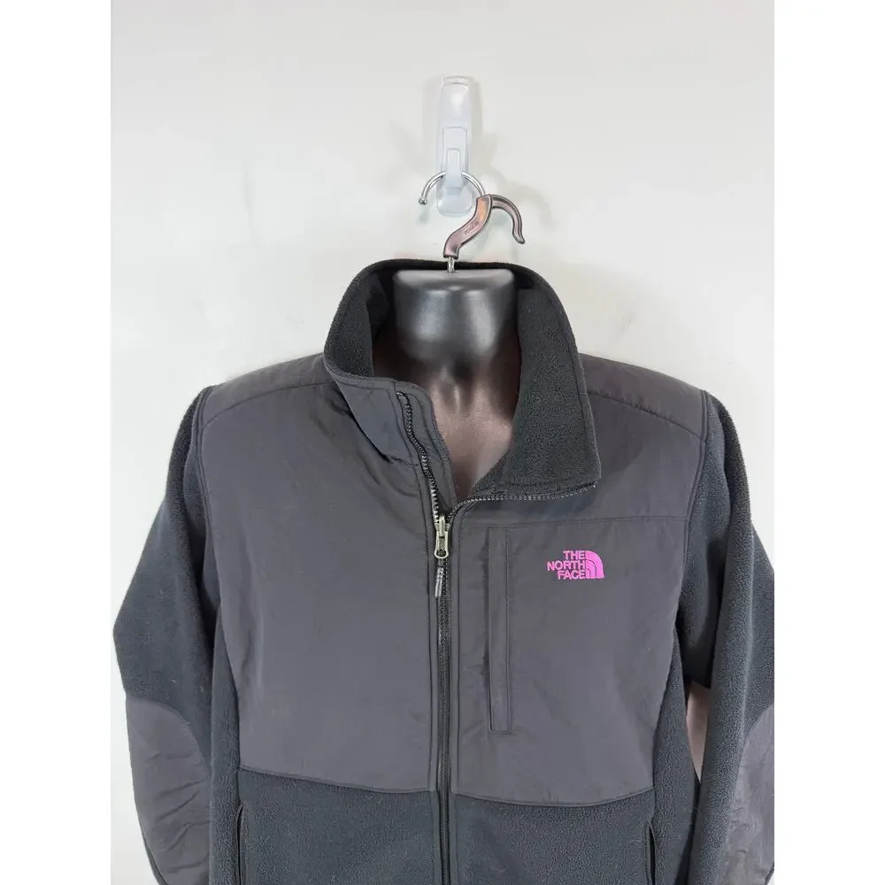 North Face Denali Fleece Jacket Black Womens XL Breast Cancer Edtn Full Zip - Picture 10 of 13